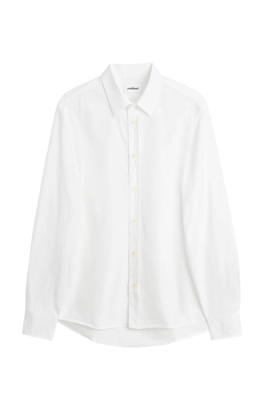 SOULLAND OLLIE poplin shirt Shirt White