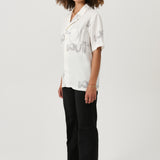 SOULLAND ORSON shirt Shirt White AOP