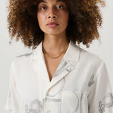 SOULLAND ORSON shirt Shirt White AOP