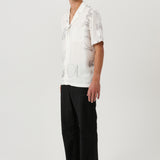 SOULLAND ORSON shirt Shirt White AOP