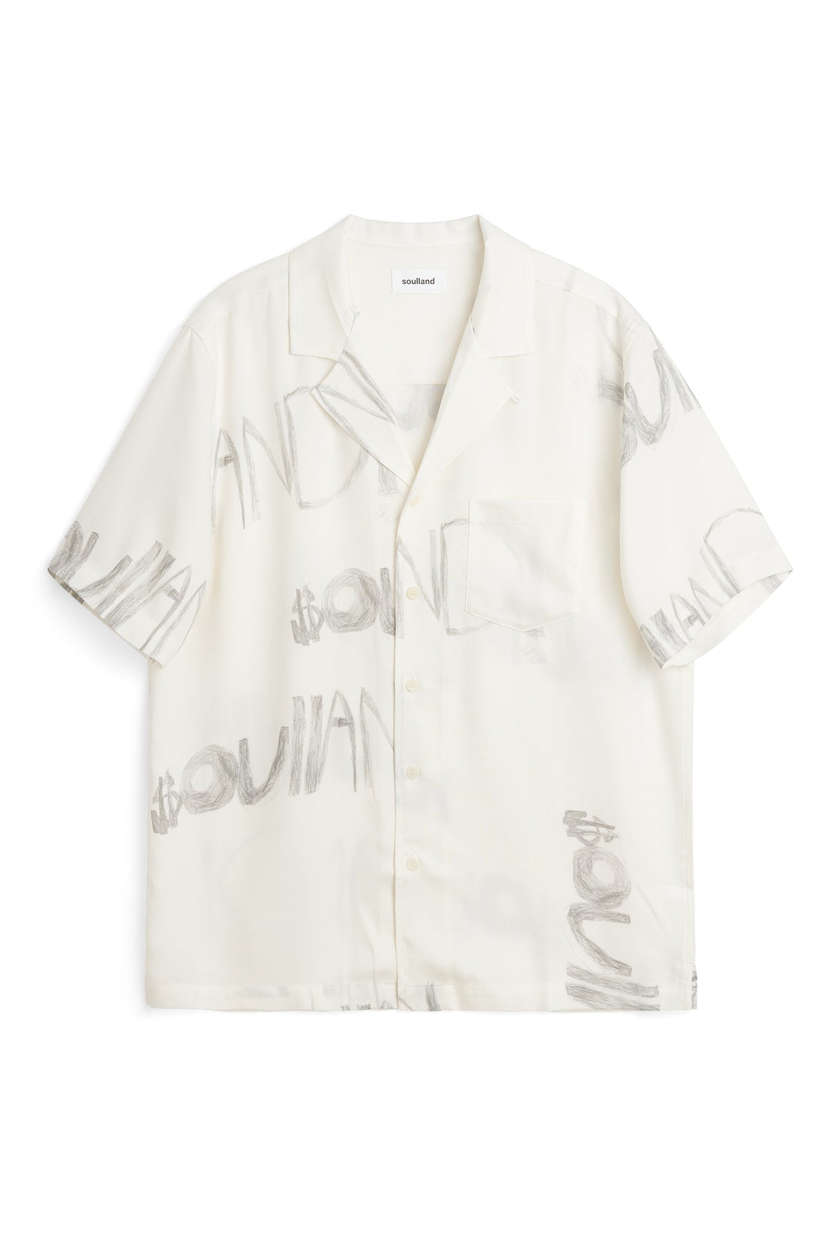 SOULLAND ORSON shirt Shirt White AOP