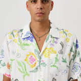 SOULLAND ORSON shirt Shirt White AOP