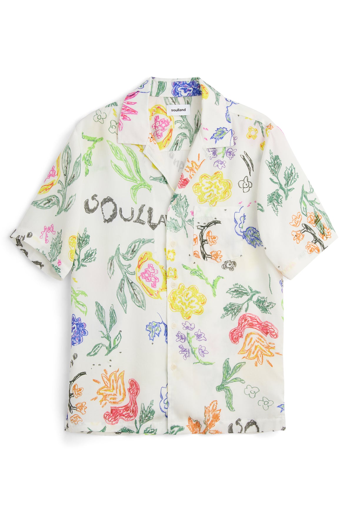 SOULLAND ORSON shirt Shirt White AOP