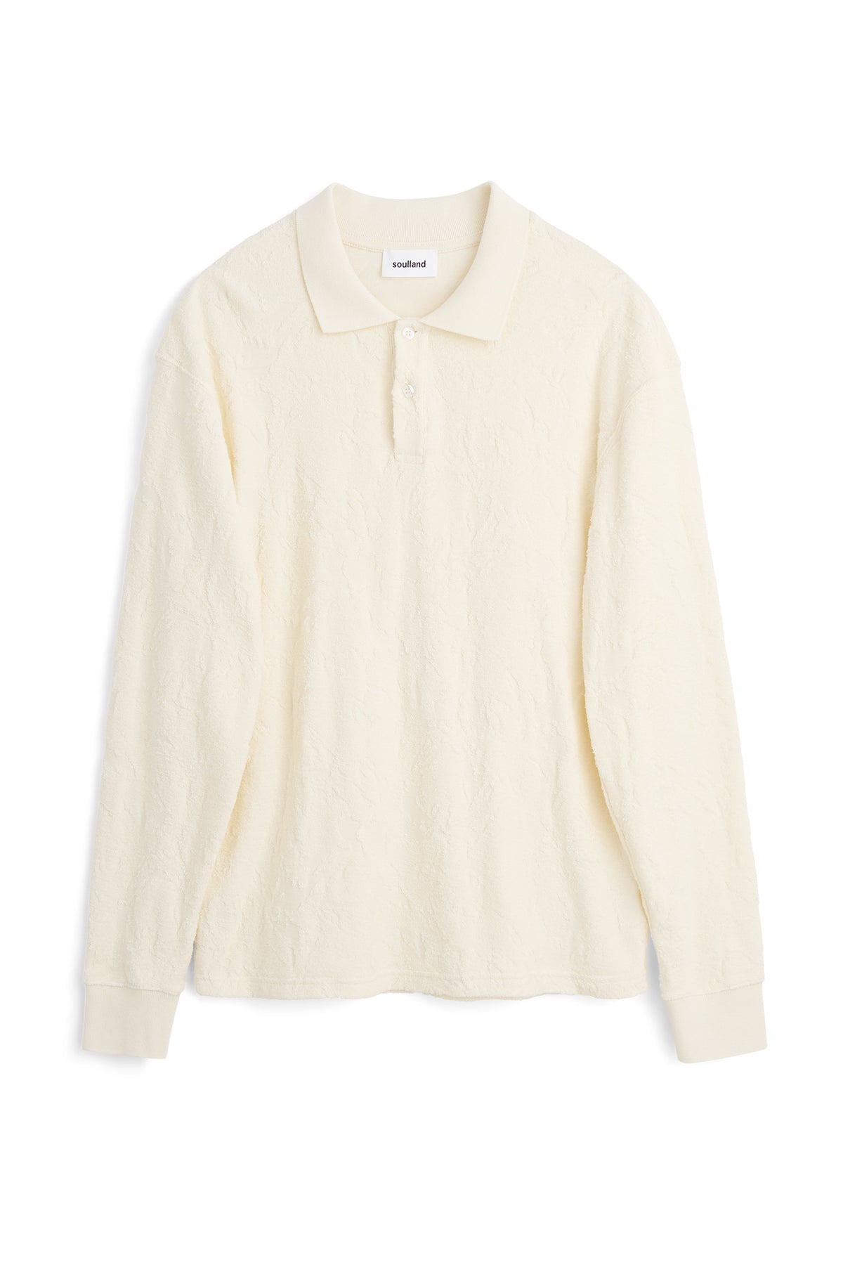 SOULLAND ROBERT l/s polo shirt Top Off White