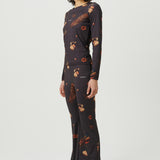 SOULLAND ROCA top Top Black AOP