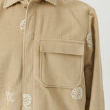 SOULLAND Rory Overshirt Shirt Beige