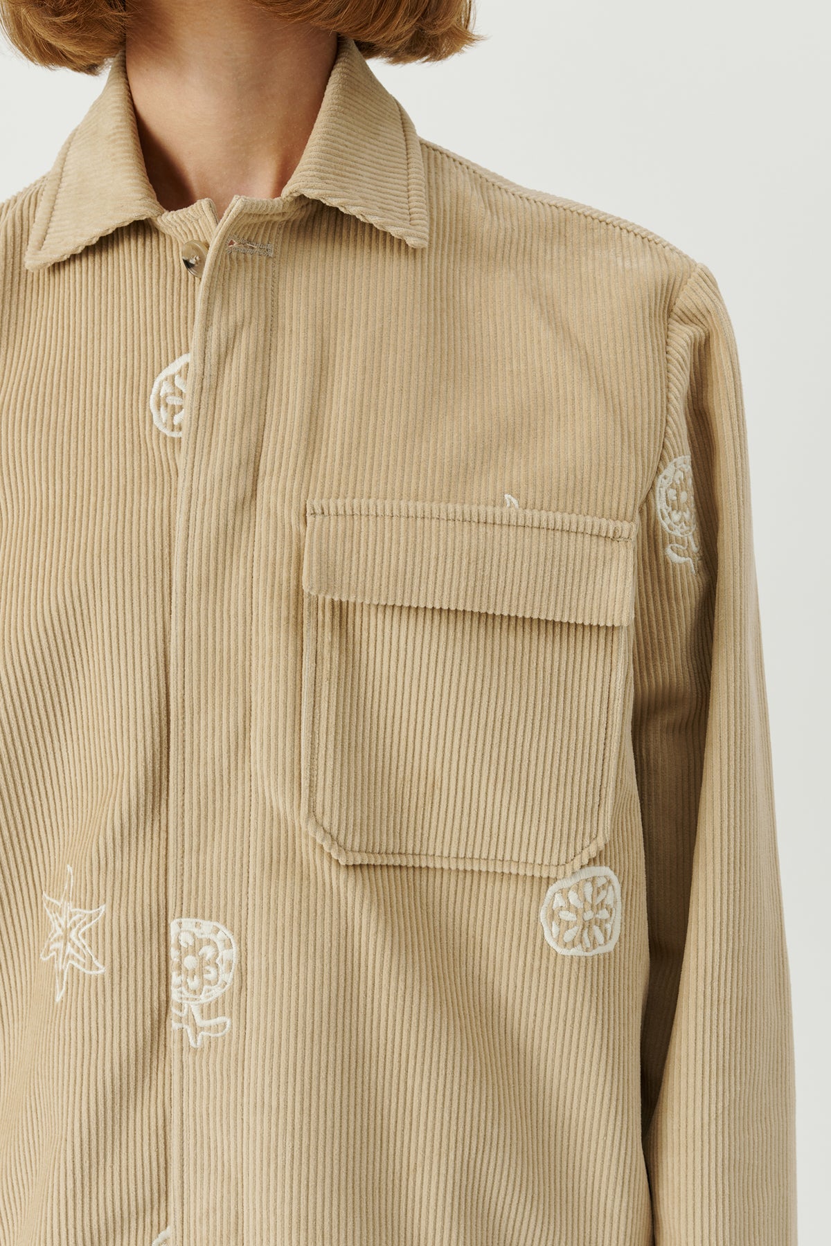 SOULLAND Rory Overshirt Shirt Beige