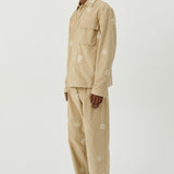 SOULLAND Rory Overshirt Shirt Beige