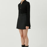 SOULLAND Sam Skirt Skirt Black