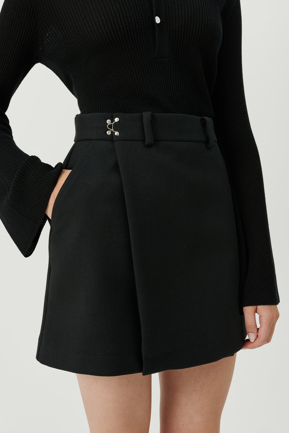 SOULLAND Sam Skirt Skirt Black