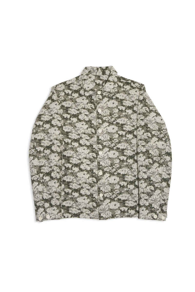 SOULLAND TYRA jacquard shirt jacket Jacket/coat/vest Beige multi