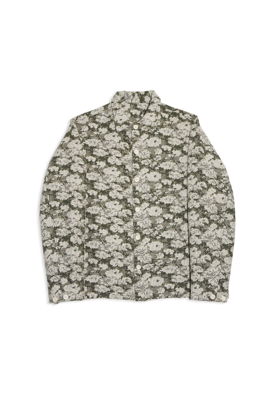 SOULLAND TYRA jacquard shirt jacket Jacket/coat/vest Beige multi