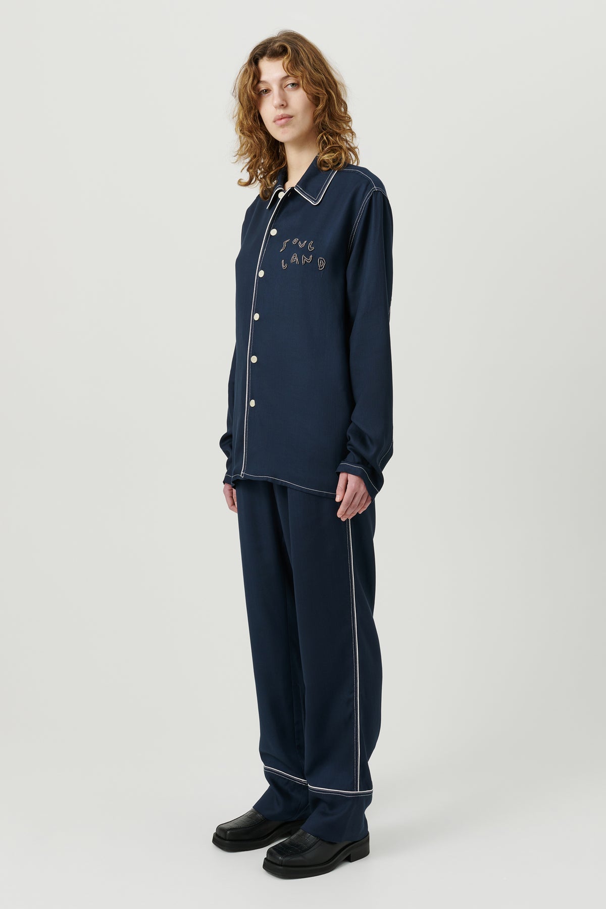 SOULLAND TYRA overshirt Shirt Navy