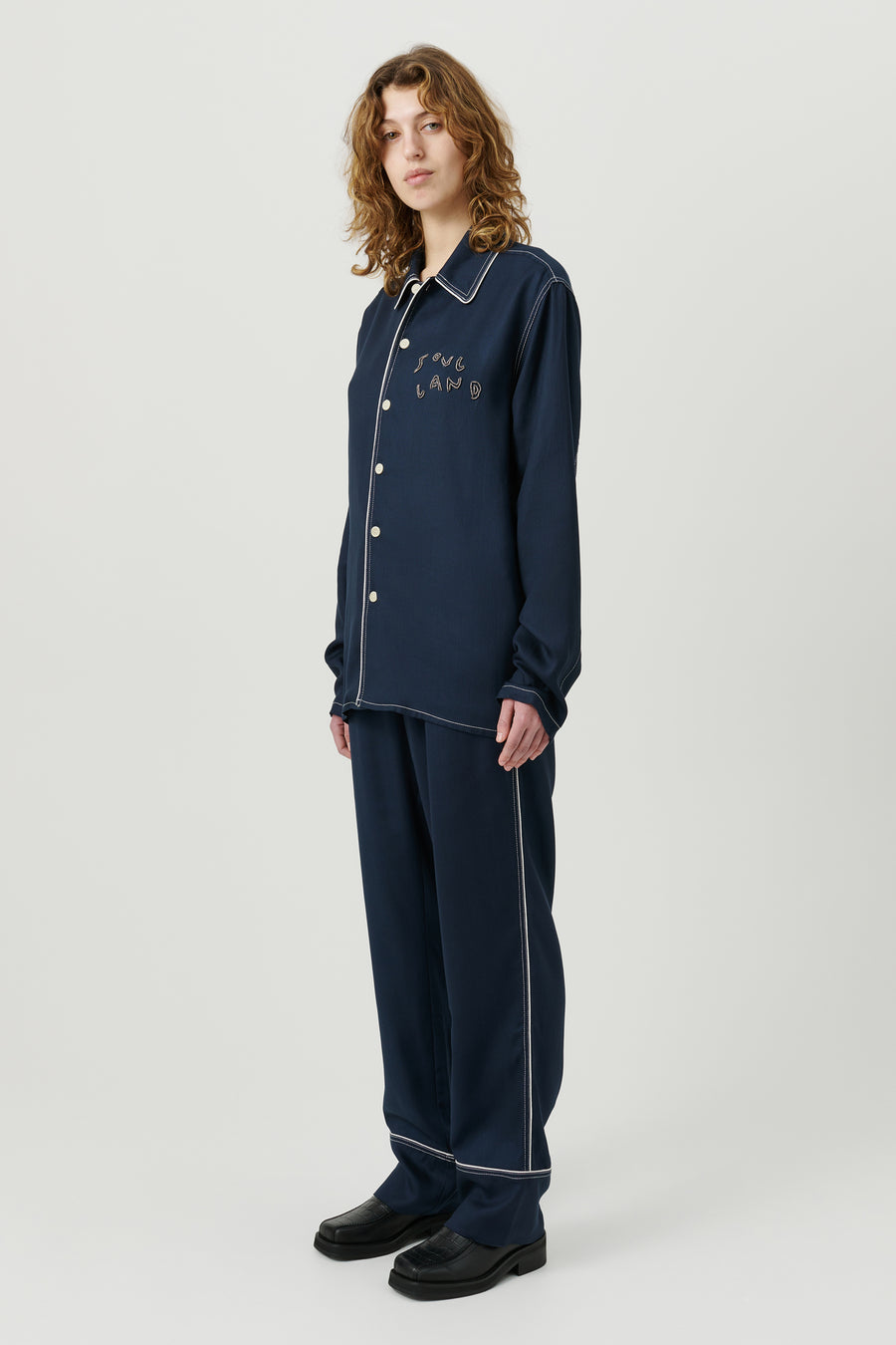 SOULLAND TYRA overshirt Shirt Navy