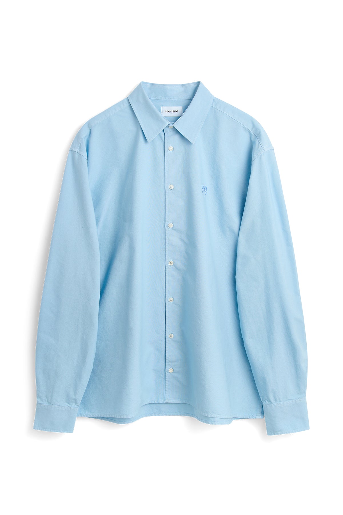 SOULLAND VIT bttn down oxford shirt Shirt Light Blue