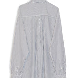 SOULLAND VIT stripe shirt Shirt Blue