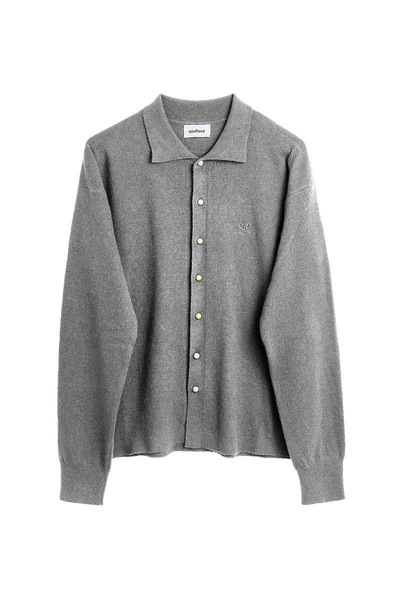 SOULLAND YVES cardigan Knitwear Grey Melange