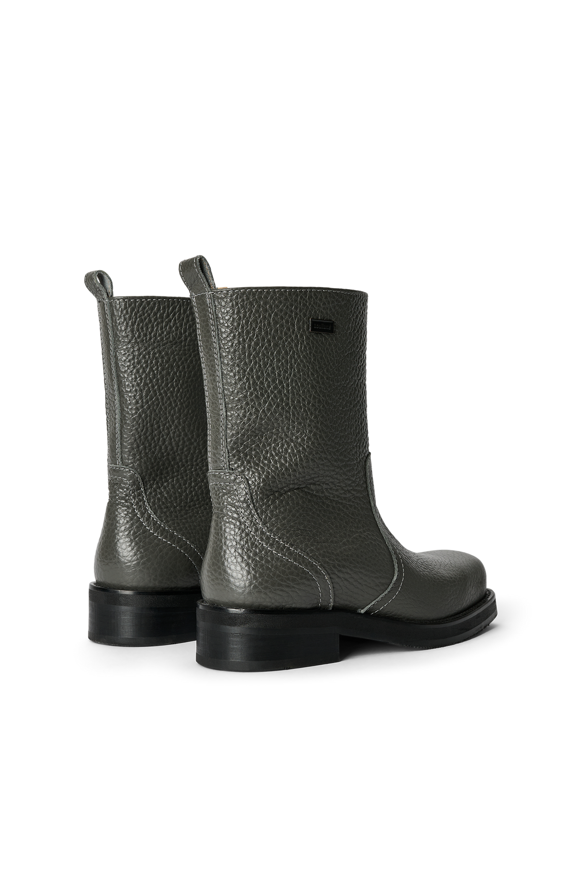 DELAWARE structured leather boots